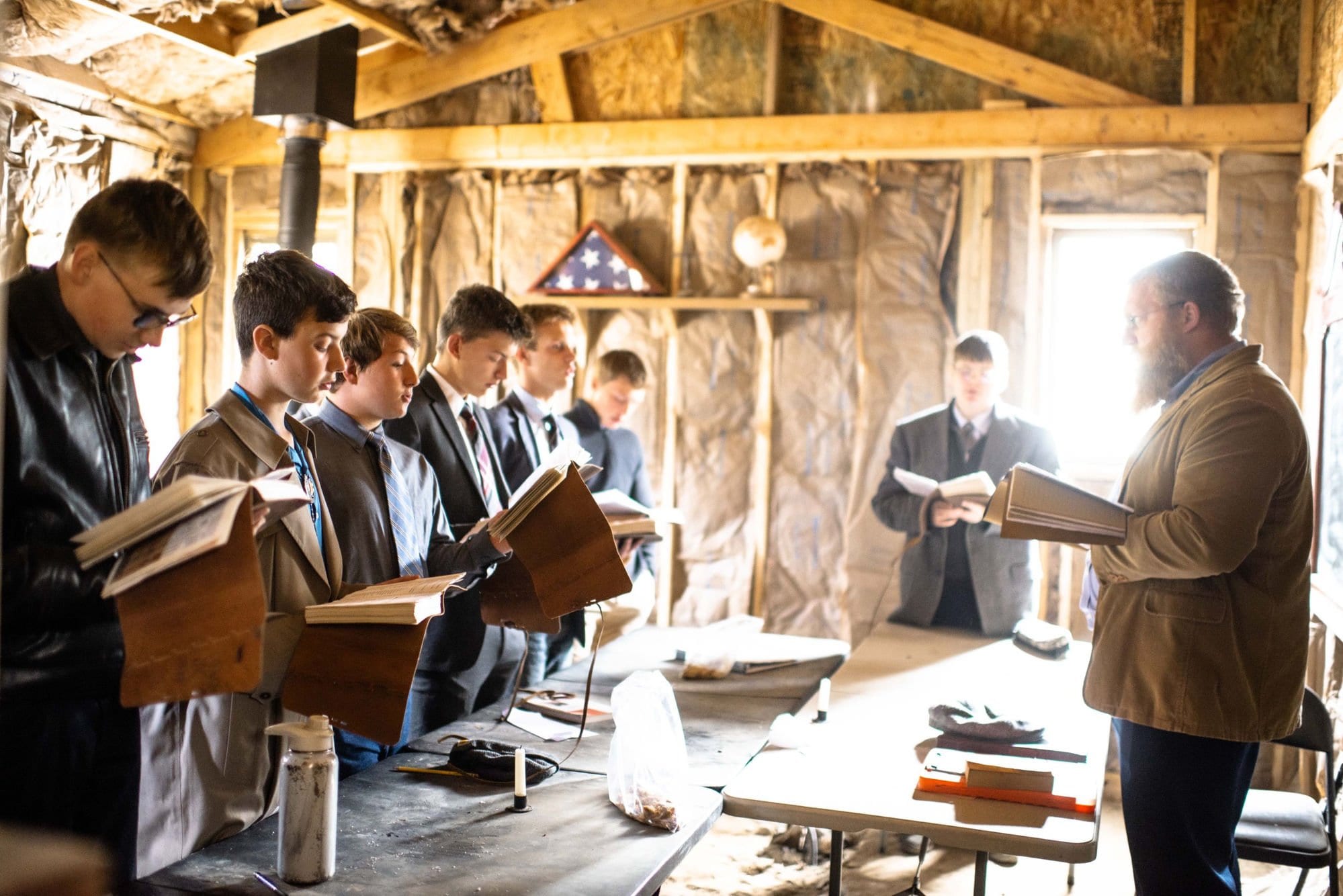 Students at morning reading